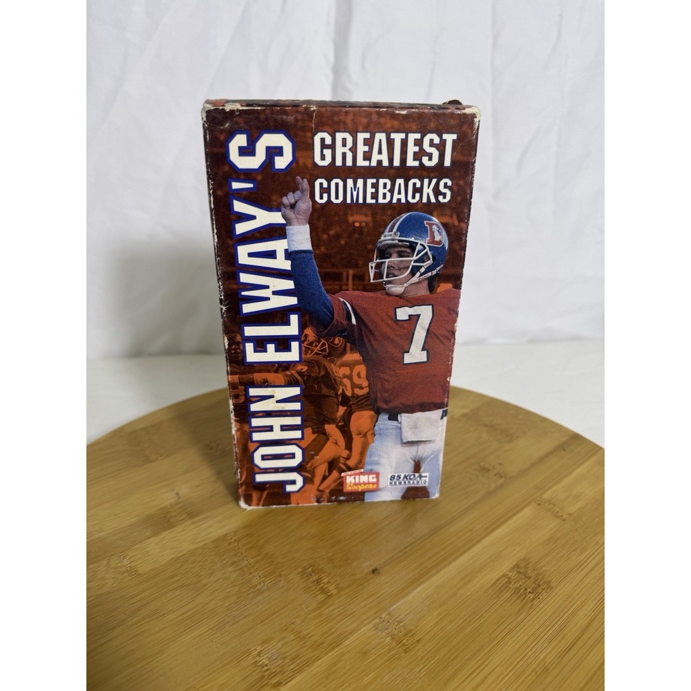 John Elway's Greatest Comebacks VHS 1993 NFL Films Denver Broncos Football Used